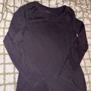 Women's Black Long Sleeve Top